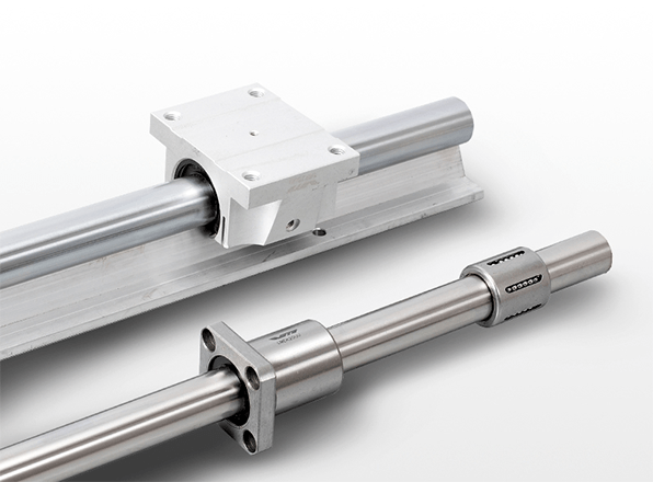 Samples of Tuli linear bushing and shafts